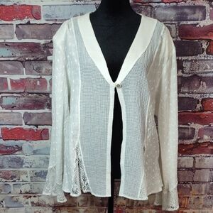 Tommy n Lou Lou Patchwork Lace Open Front Jacket